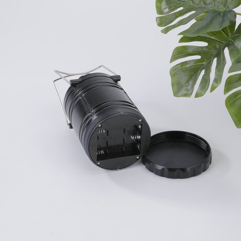 Dry Battery Plastic Handheld Kerosene Lamp - Outdoor Stretch Switch LED Camping Light, Emergency Night Market Carpet Flame Lamp