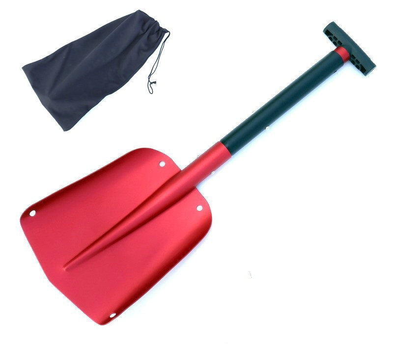 Aluminum alloy shovel automobile cross-country small shovel outdoor folding snow shovel travel tools automotive supplies