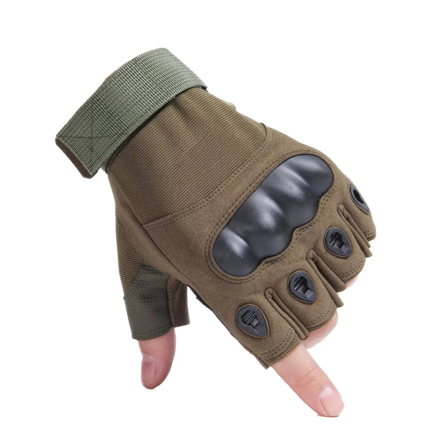 Tactical Half-Finger Gloves Men's & Women's Sport Outdoor Cycling Mountaineering Breathable Cut-Resistant Spring/Summer Gloves