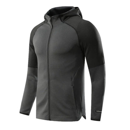 Spring/Summer 2025 Men's Outdoor Elastic Slim-Fit Quick-Drying Running Long-Sleeve Fitness Wear Tight Outdoor Cycling