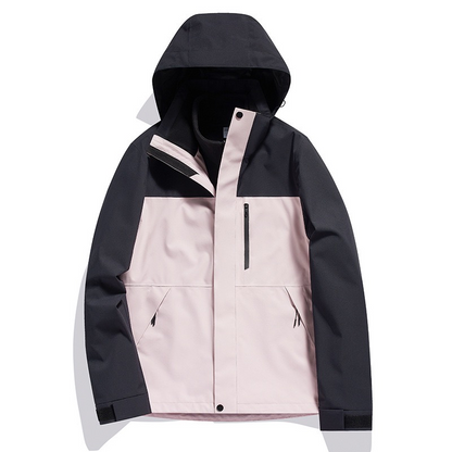 Jacket 3-in-1 Men's and Women's Winter Two-piece Set Detachable Windproof Waterproof Warmth Thickened Ski Workwear