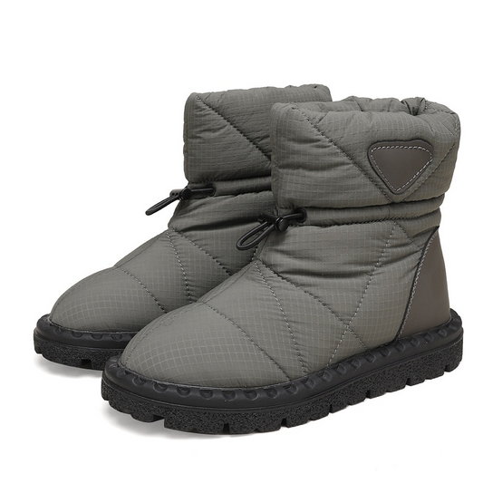 Nine-Color Snowflake Cross-Border Public-Version Russian Advanced Matte Dark Green Stylish Warm Faux Fur Snow Boots