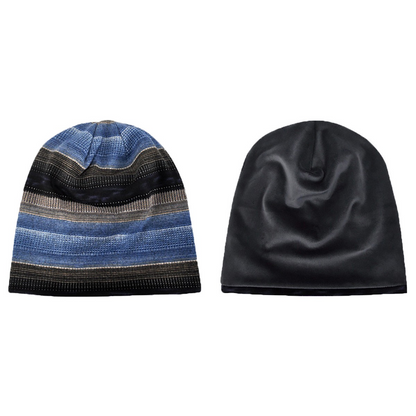 Three Feet Bird Autumn and Winter Men's and Women's Striped Bald Head Outdoor Ski Cycling Windproof Earmuff Warmth Scarf Hood Wholesale