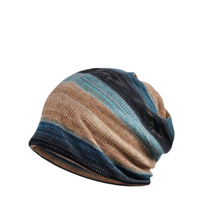 Three Feet Bird Autumn and Winter Men's and Women's Striped Bald Head Outdoor Ski Cycling Windproof Earmuff Warmth Scarf Hood Wholesale