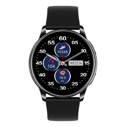 New Y33 Smart Couple Watch - Round Screen, Bluetooth Calling, Heart Rate, Blood Oxygen, Sleep Monitoring, Activity Tracking