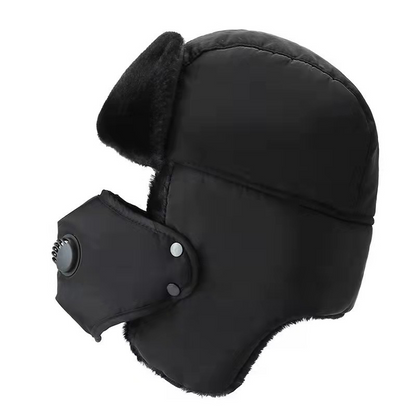 Mao Hat with Mask - All-in-One Winter Protection for Men's Cycling, Skiing & Outdoor Activities