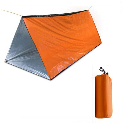 Outdoor Camping Tent - Windproof, Waterproof 2-Person Emergency Shelter with Blanket (Free Shipping)