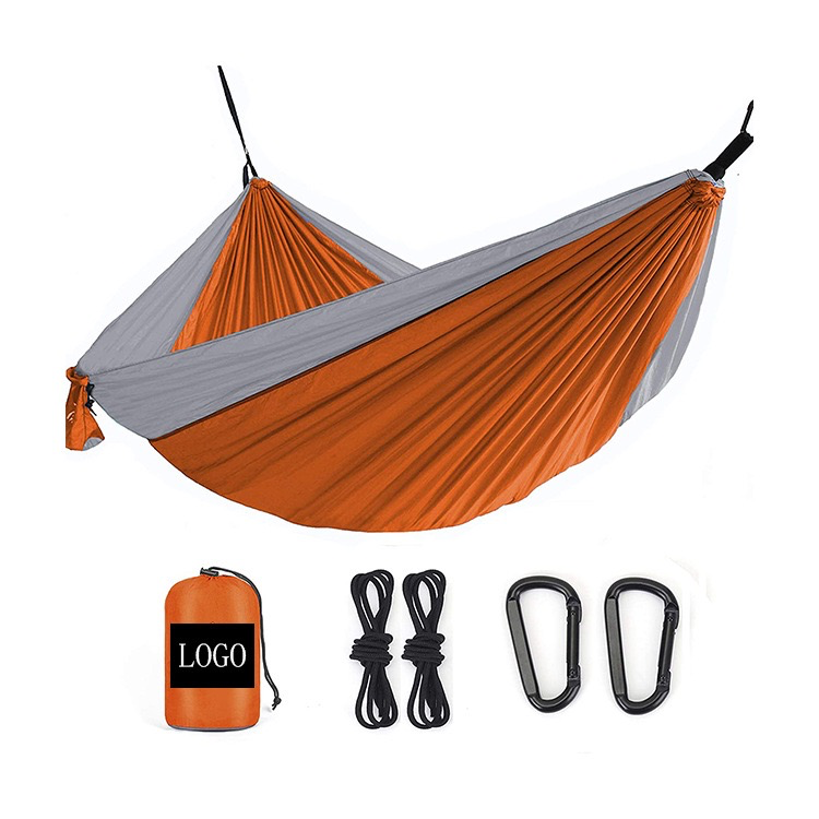 Nylon Hammock - Lightweight, Colorful Parachute Fabric for 2-Person Camping