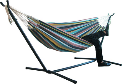 Canvas Hammock - Anti-Tip Design for Outdoor Swing & Camping Use