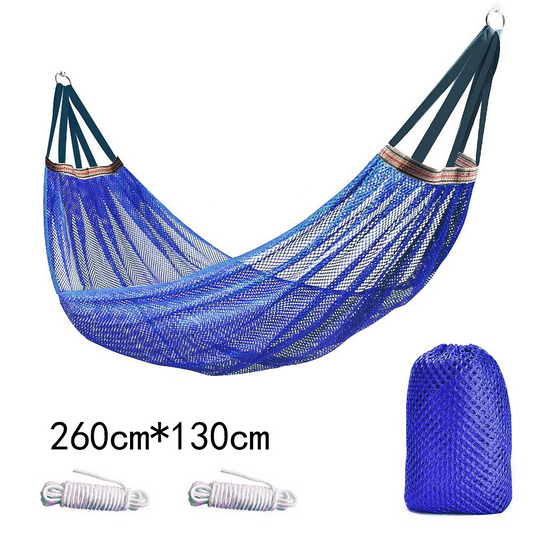 Ice Silk Hammock - Breathable Mesh Design with Swing Frame for Camping