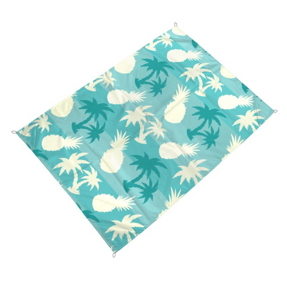 Outdoor Camping Waterproof Beach Mat - Portable Foldable Polyester Pocket Picnic Mat, Moisture-Proof