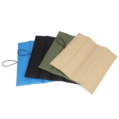 Portable Waterproof Folding Moisture-Proof Mat - Camping Seat Cushion, Thickened Outdoor Picnic Sunshade Beach Travel Solid Color Mat