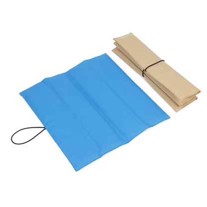 Portable Waterproof Folding Moisture-Proof Mat - Camping Seat Cushion, Thickened Outdoor Picnic Sunshade Beach Travel Solid Color Mat