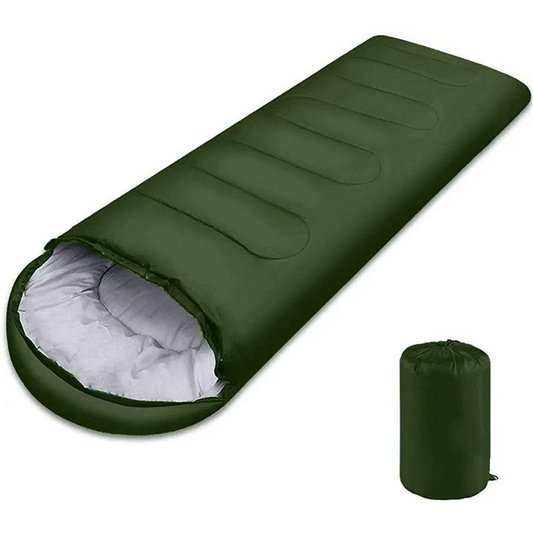 All-Season Universal Envelope Hooded Outdoor Sleeping Bag - Camping Adult Sleeping Bag
