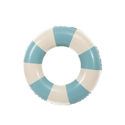 Ins Thickened Swimming Ring - Striped Float Ring, Danish Retro Swimming Ring, Inflatable Swimming Ring for Water