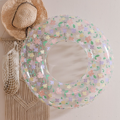 Transparent Swimming Ring - Inflatable Baby Armpit Ring, Internet Celebrity Float Ring, Double-Airbag Swimming Ring