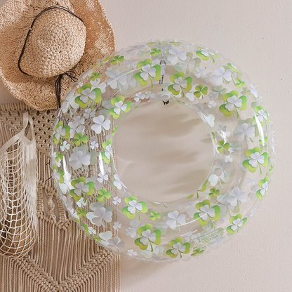 Transparent Swimming Ring - Inflatable Baby Armpit Ring, Internet Celebrity Float Ring, Double-Airbag Swimming Ring