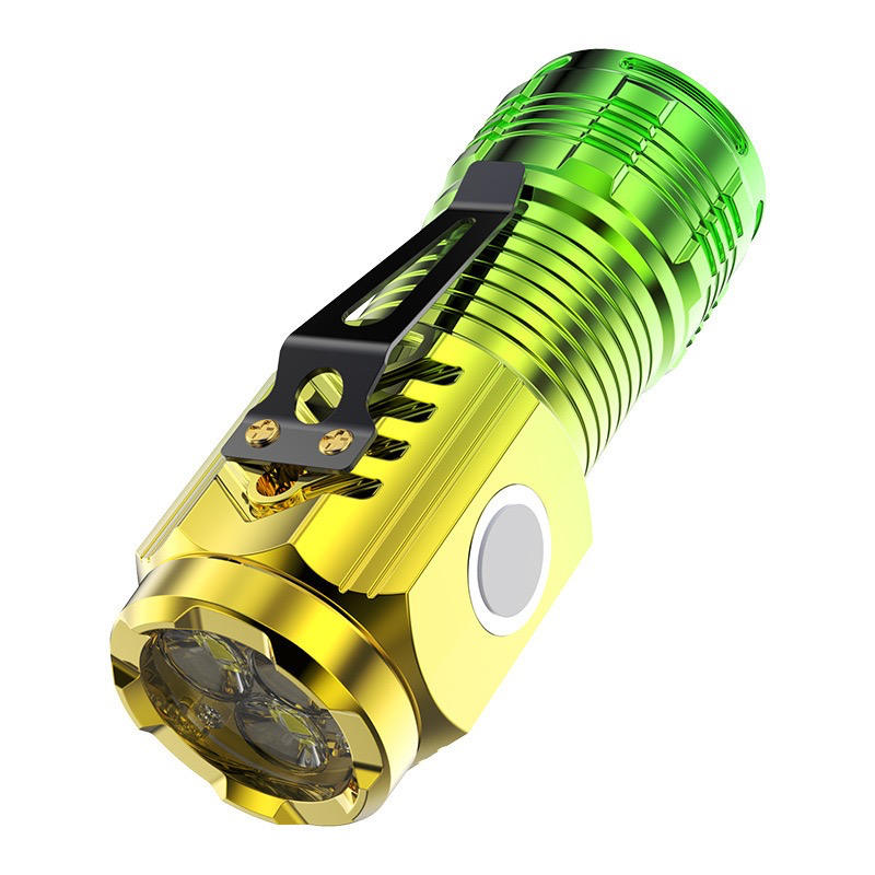 LED High-Powered Rechargeable Flashlight - Multi-Purpose Long-Range Portable Super Bright Home Mini Portable Side Light