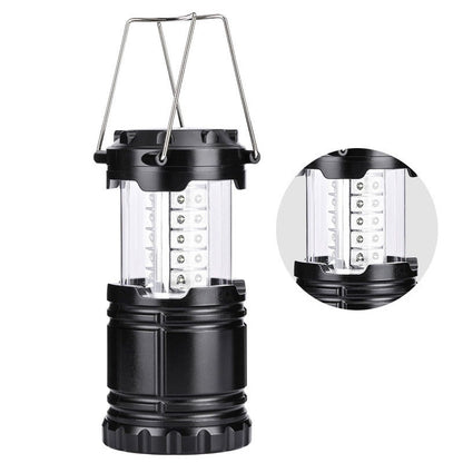 30LED Telescopic Camping Lamp - Portable Camping Light, 3AA Rechargeable Tent Lamp, Emergency Lighting Kerosene Lamp