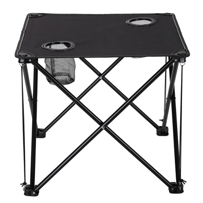Outdoor Folding Table and Chair Set - Oxford Cloth Backrest, Portable Storage Lightweight Camping Sketching Folding Table