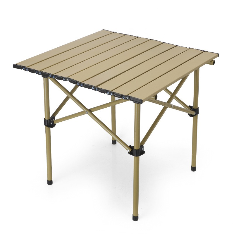 Outdoor Folding Table - Portable Camping Metal Egg Roll Table, Camping Barbecue Dining Table, Night Market Stall Table