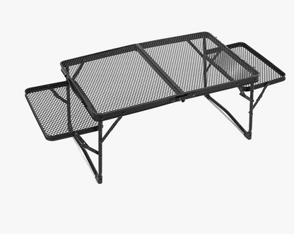 Mesh Folding Table - Outdoor Camping Table, Portable Barbecue Table, Travel Table, Portable Storage Rack Camping Reception Desk