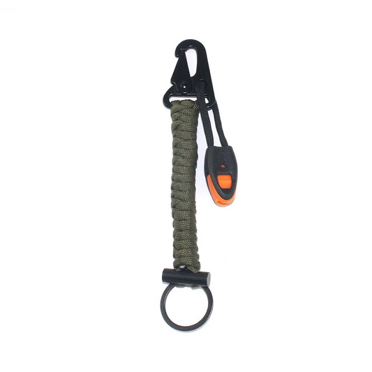 Eagle Claw Keychain Survival - Special Duty Buckle Flint, Paracord Braided Outdoor Camping Multi-Function Quick-Release Keychain