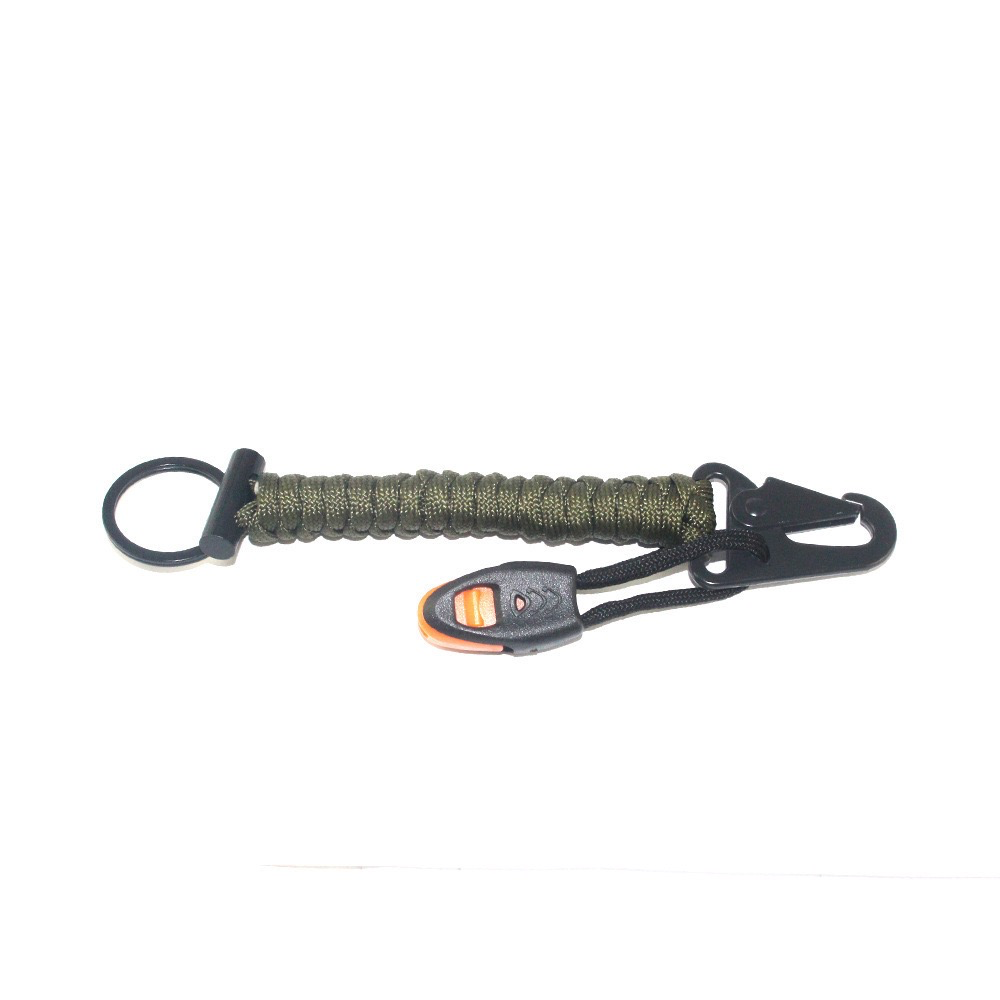 Eagle Claw Keychain Survival - Special Duty Buckle Flint, Paracord Braided Outdoor Camping Multi-Function Quick-Release Keychain