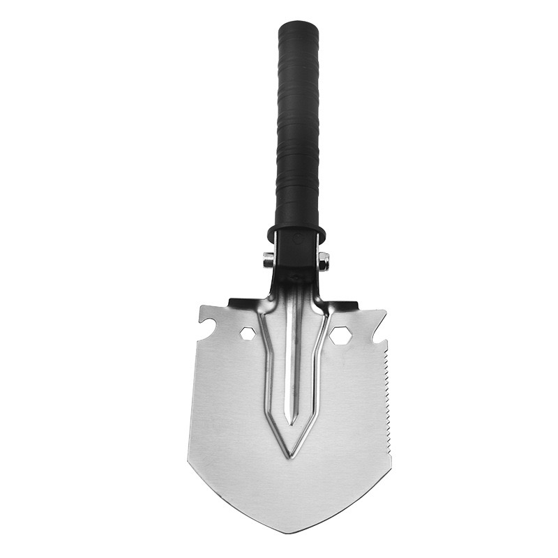 Outdoor Camping Engineer Shovel - Multi-Function Folding Fishing Vehicle Self-Defense Engineer Shovel, Field Exploration Shovel