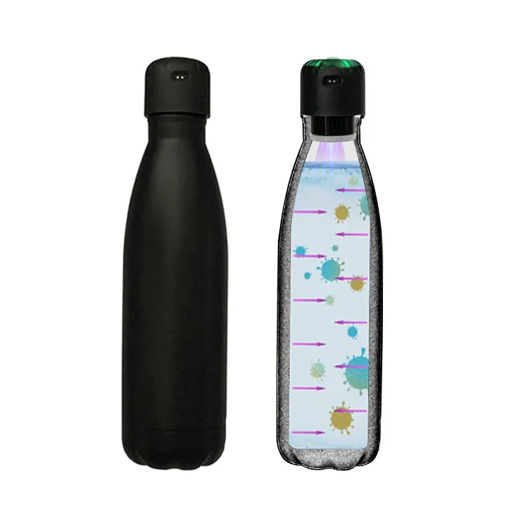 Smart UV Sterilization Insulated Water Bottle Stainless Steel Vacuum Sports Bottle Cross-Border UV Bottle Cola Bottle