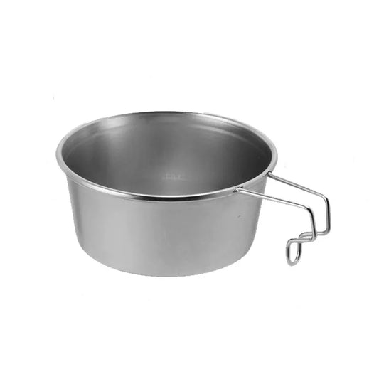 Outdoor 304 Stainless Steel Snow Peak Bowl Portable Multi-functional Picnic Camping Tableware Folding Hiking Snow Peak Cup