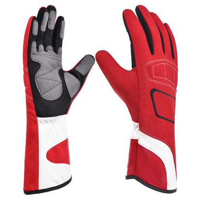 Off-Road Kart Racing Gloves Training Competition Anti-Slip Shock-Absorbing Breathable Cross-Country Long-Finger Gloves