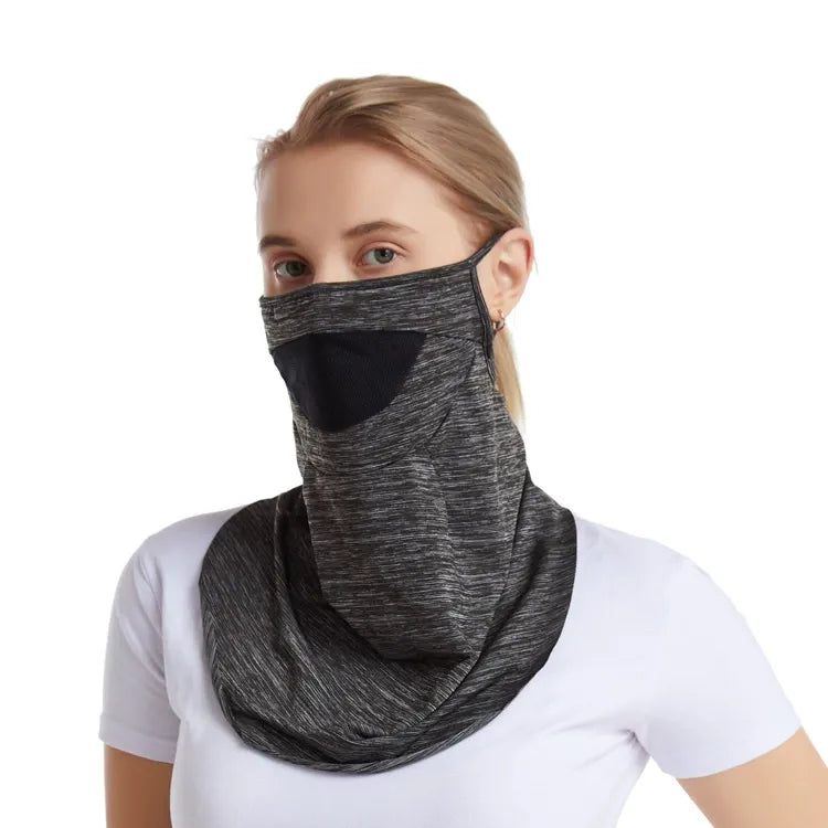 Cross-Border Summer Eardrop-Type Outdoor Face Towel Men's & Women's Cycling Dustproof Skin-Friendly Breathable Sunscreen Scarf Wholesale